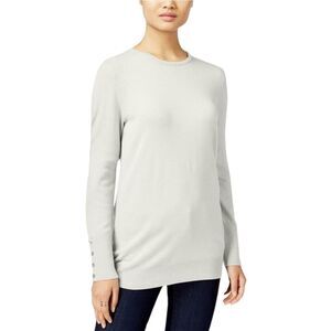 JM Collection Knit Sweater Off White Ivory Long Sleeve Size XL